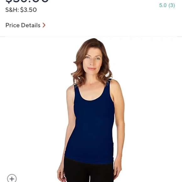 Five skinnytees shapeware from QVC One size fits 0 to 14 smoothing undershirt - Picture 4 of 5